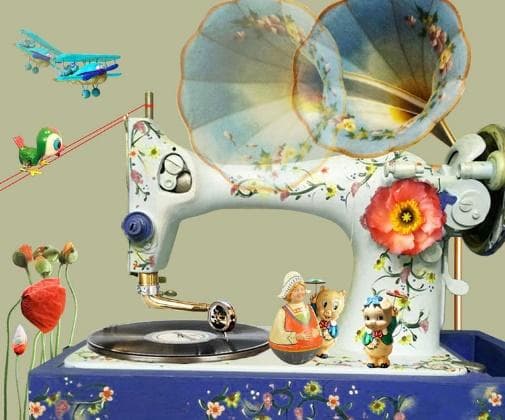 화려한재봉틀전축