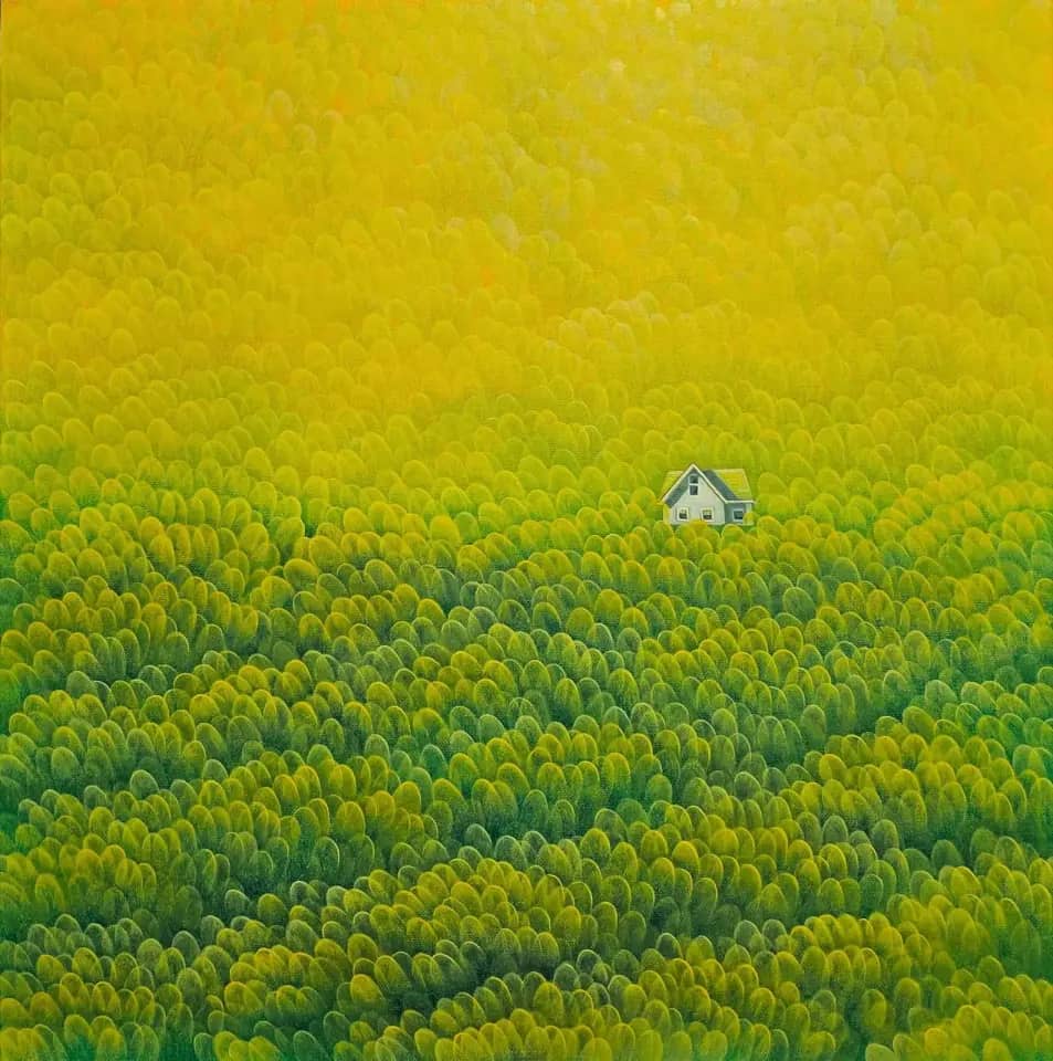 A Canola-Colored Spring Day, Oil on canvas 2025 by Yoon Gyeom
