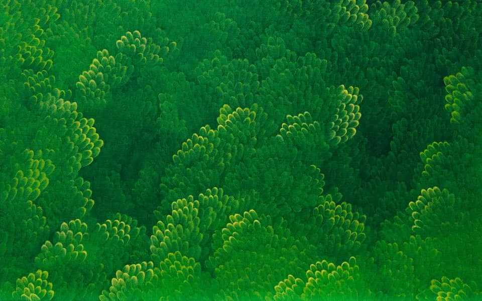 GreenForest (2), oil on canvas 2016 by Yoon Gyeom