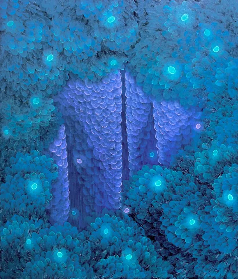 Serenity Fortress, Oil on canvas 2024 by Yoon Gyeom