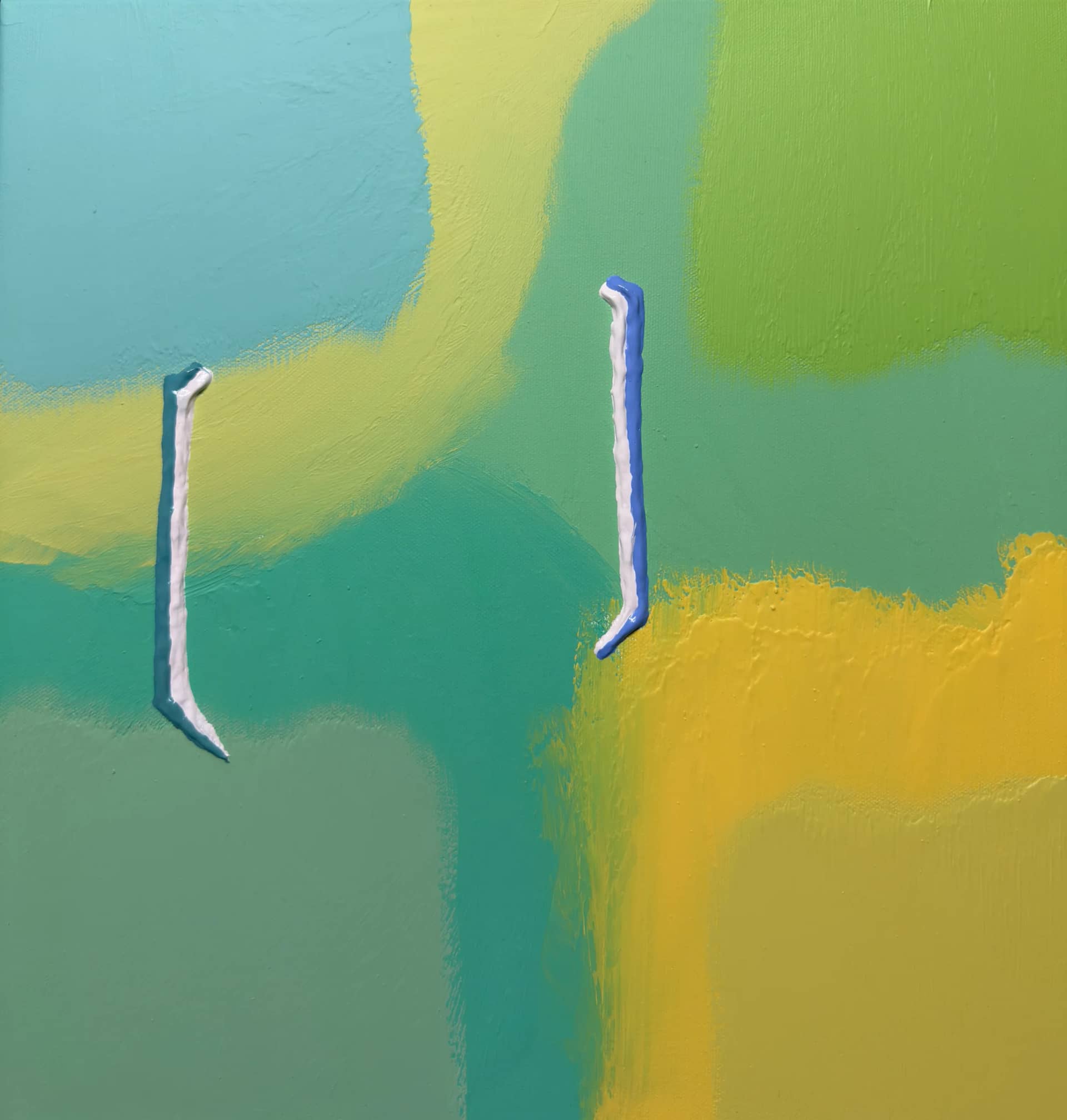 어둠속에 이슬이 맺히니 2, acrylic on canvas 2026 - 등작