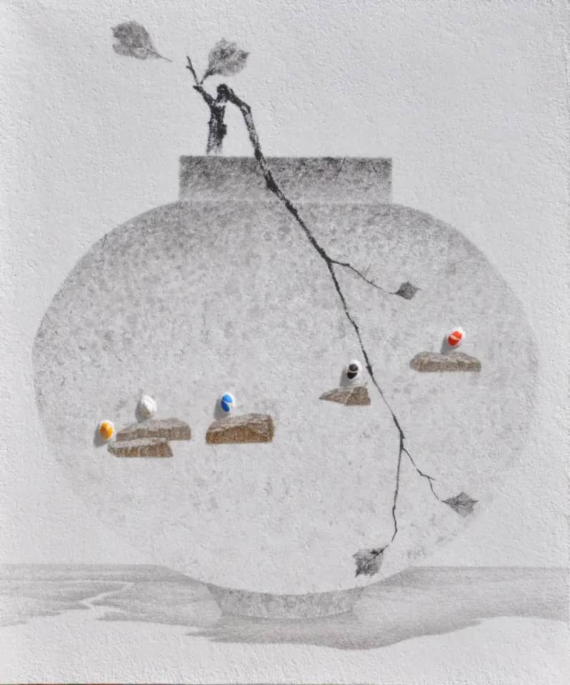 Yugong Yishan-1907, Acrylic on canvas 2019 by Kim Dongseok