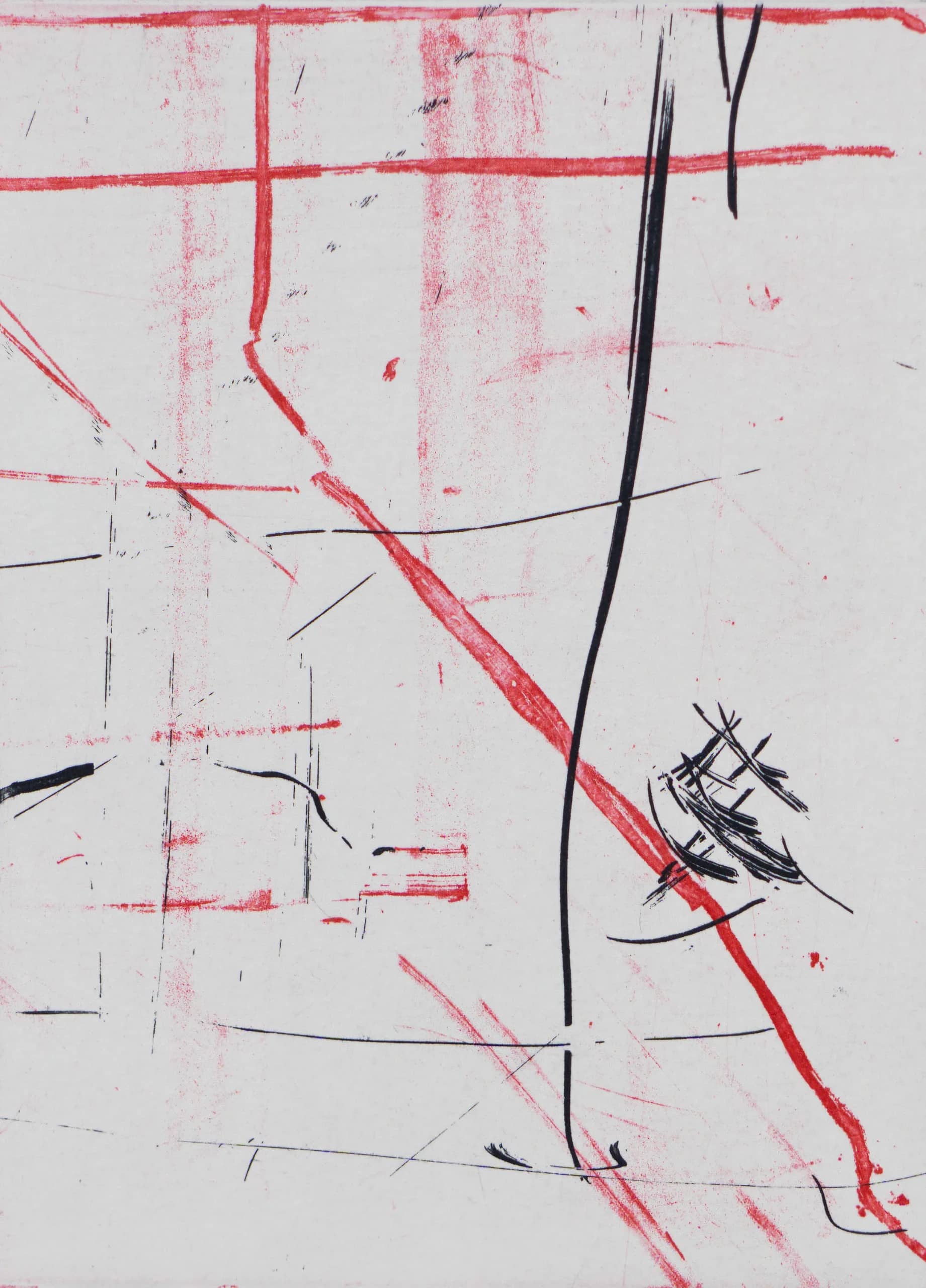 여우비:붉은길, Etching, Aquatint on paper(Arches) - 이종철