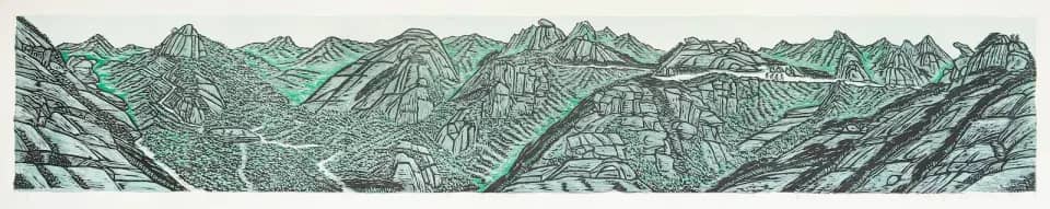 Strolling Through Bukhansan-2, 2013 by Ryu Yeonbok