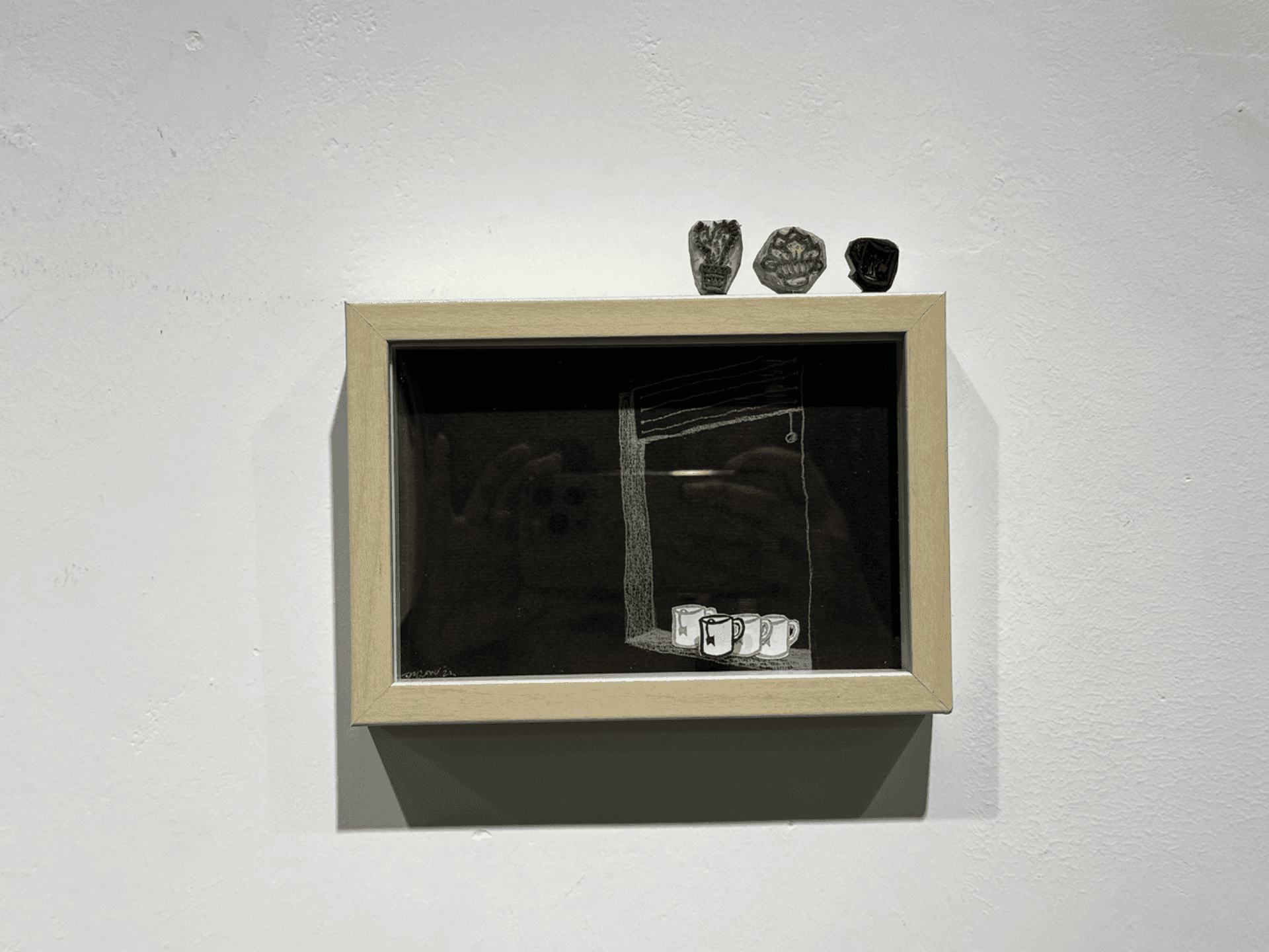 그여자의 취향, 지우개도장,mixed media 2024 - 조교연