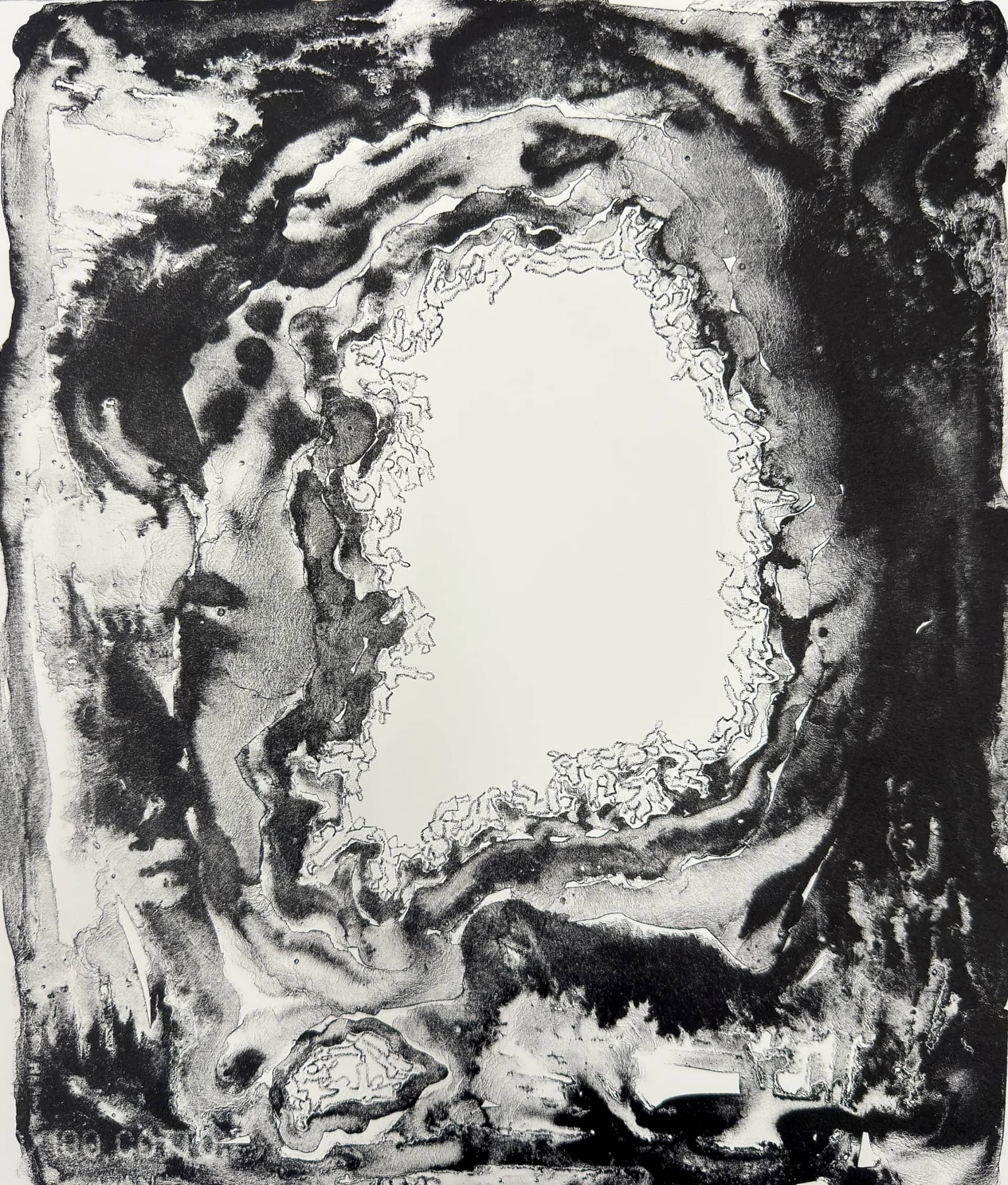 사람으로 지키는 것들은 결국,, Lithography on Tiepolo Paper 2026 - 김량원