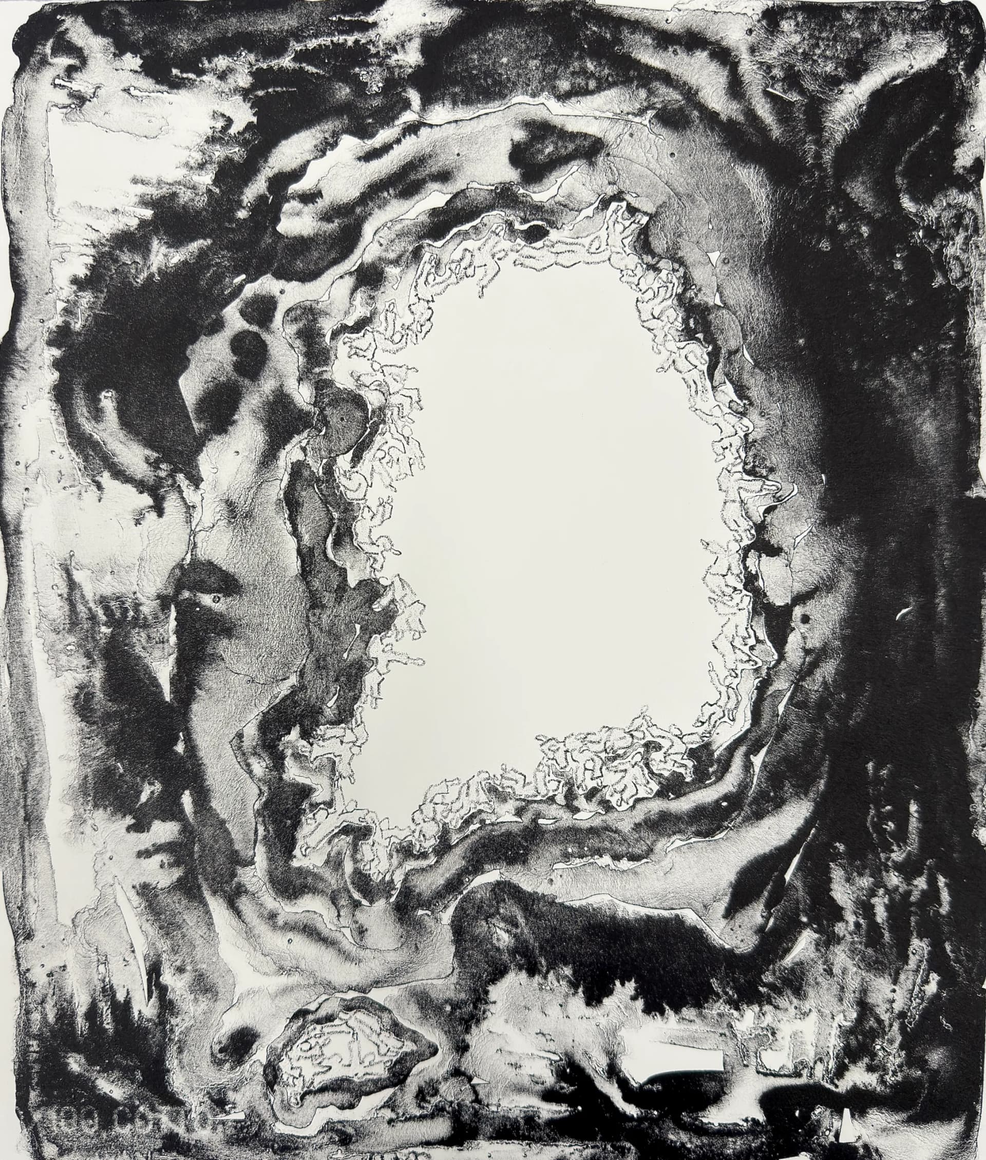 사람으로 지키는 것들은 결국,, Lithography on Tiepolo Paper 2026 - 김량원