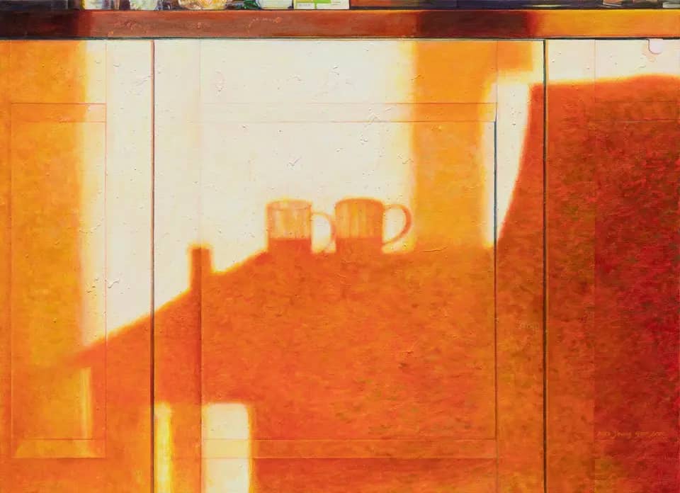 reflection8 Kitchen pm5h47m, Oil on canvas 2022 by Jeong Yeonsu