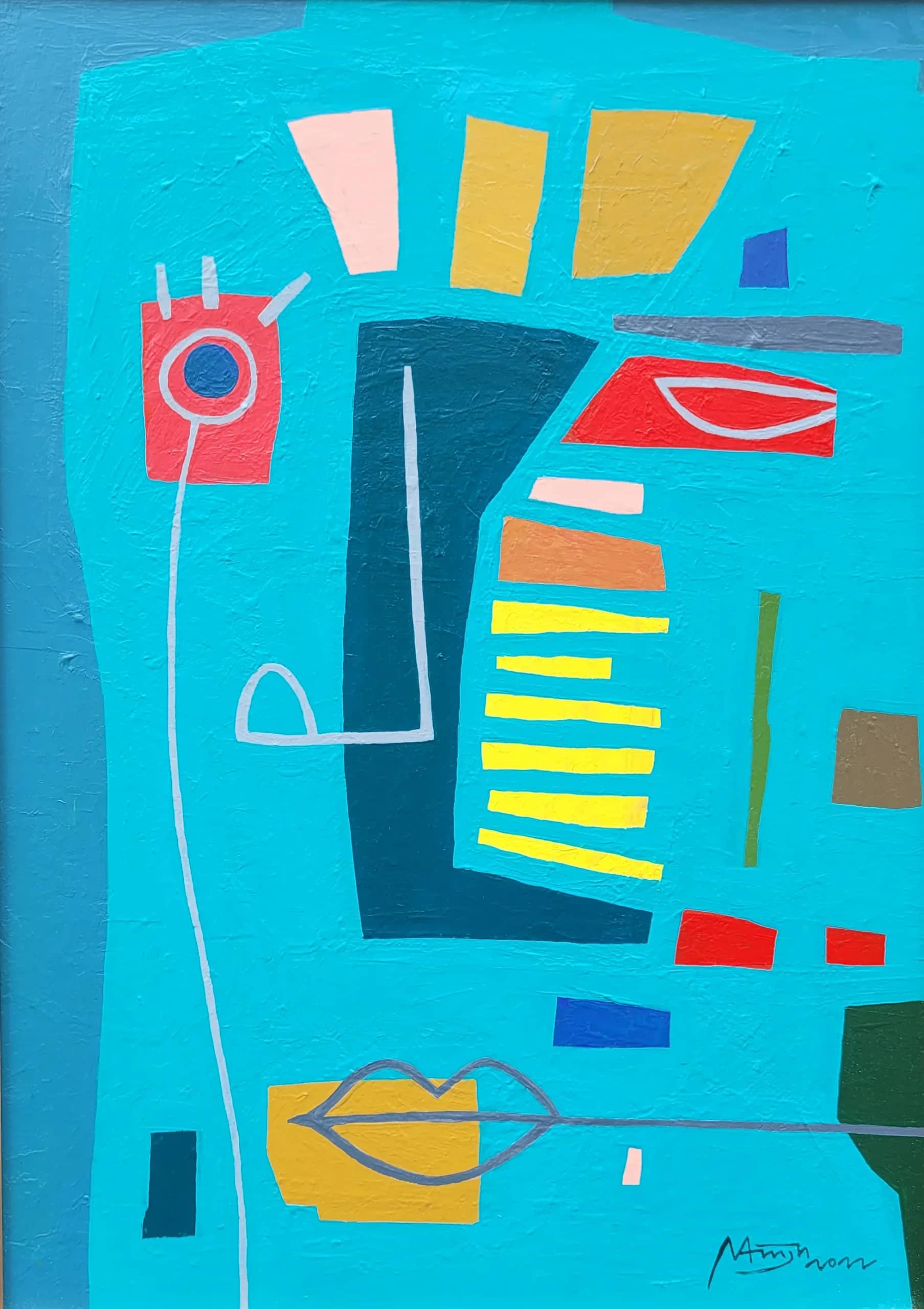 한 점 부끄럼 없이, acrylic on canvas - 남진현