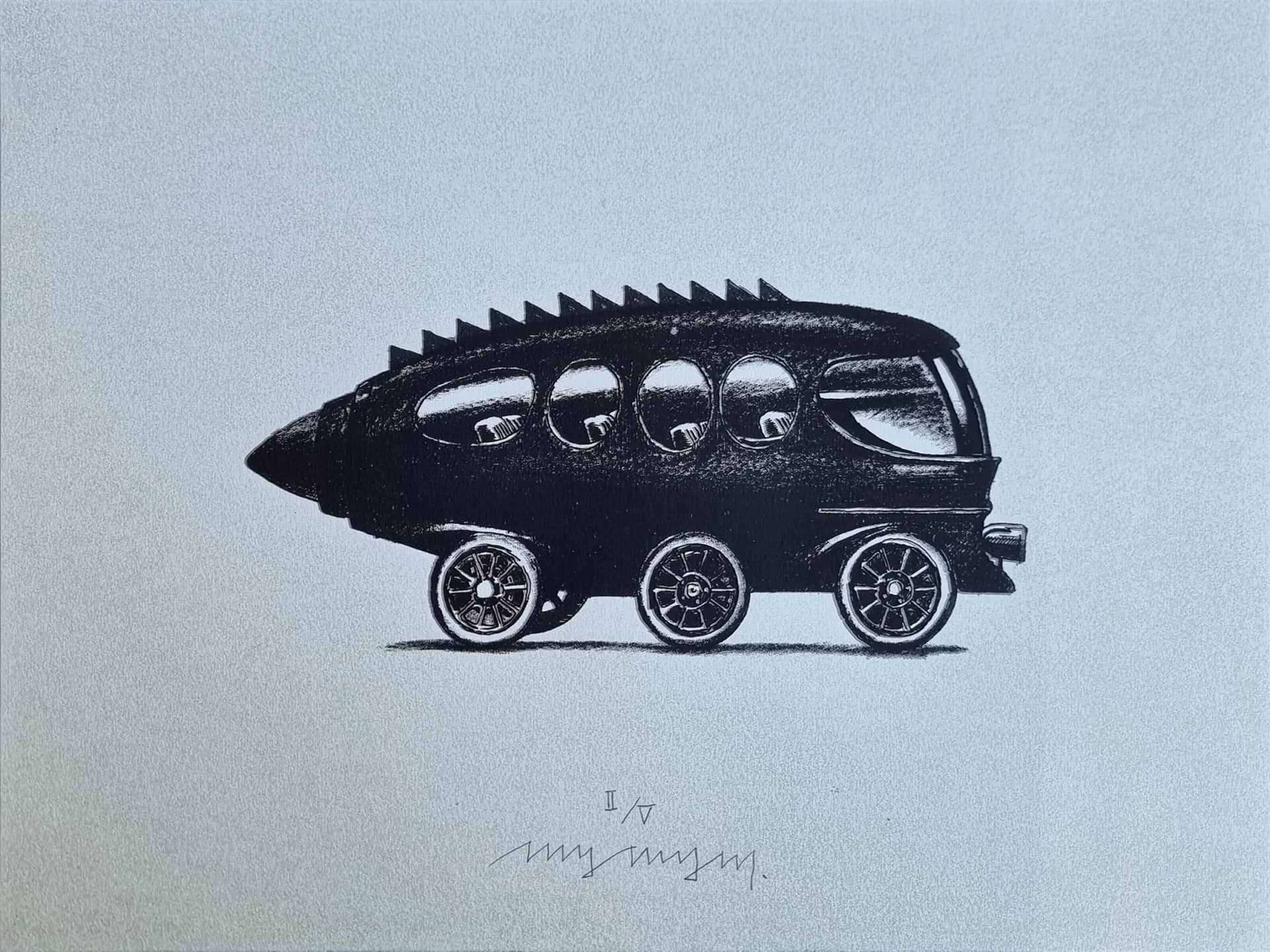 괴상한1, silkscreen print 2026 - 정명국