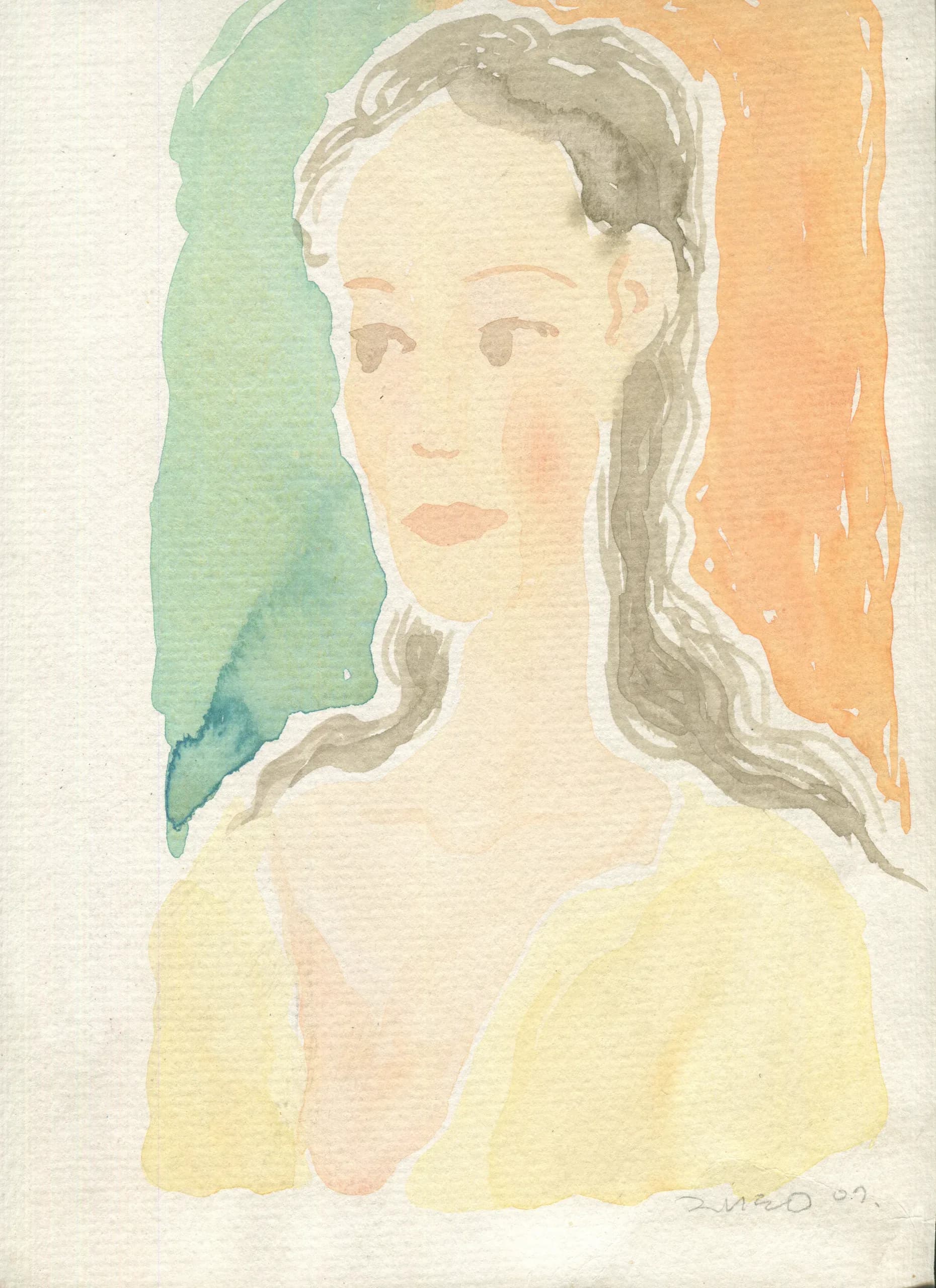 여인, 수채화 2007 - 박재동