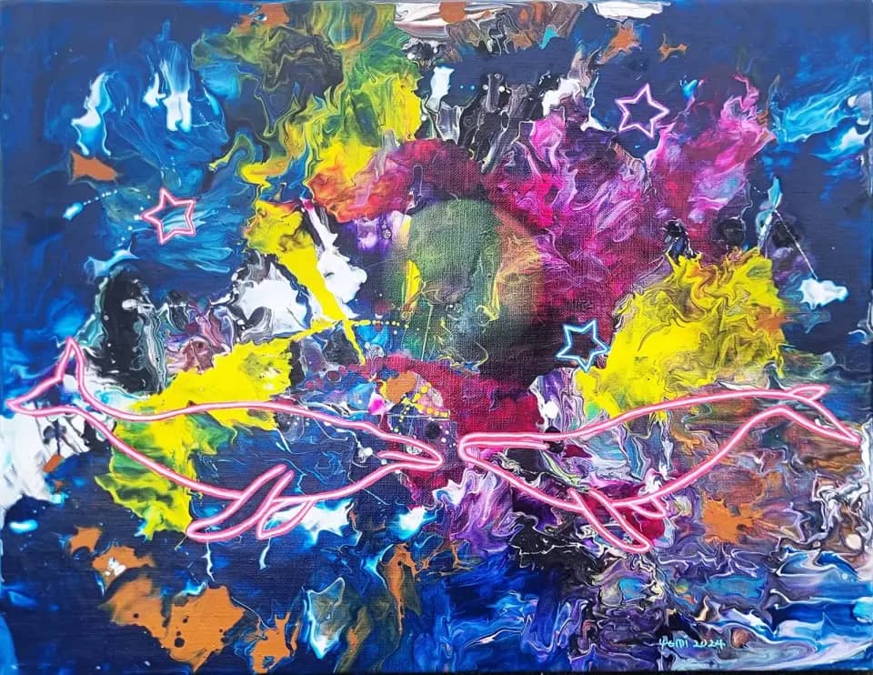 Dream of a Whale, Mixed media on canvas 2024 by YEMIKIM