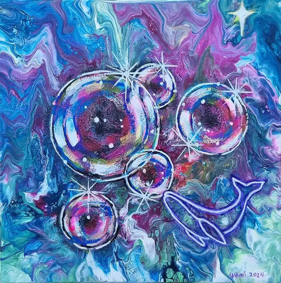 From the Universe I, Mixed media on canvas 2024 by YEMIKIM