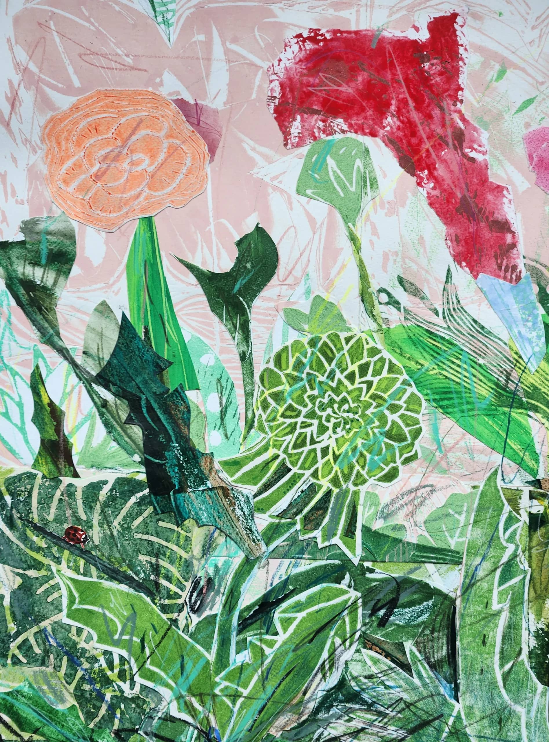 자연이야기, Mixed media 2026 - 조영숙