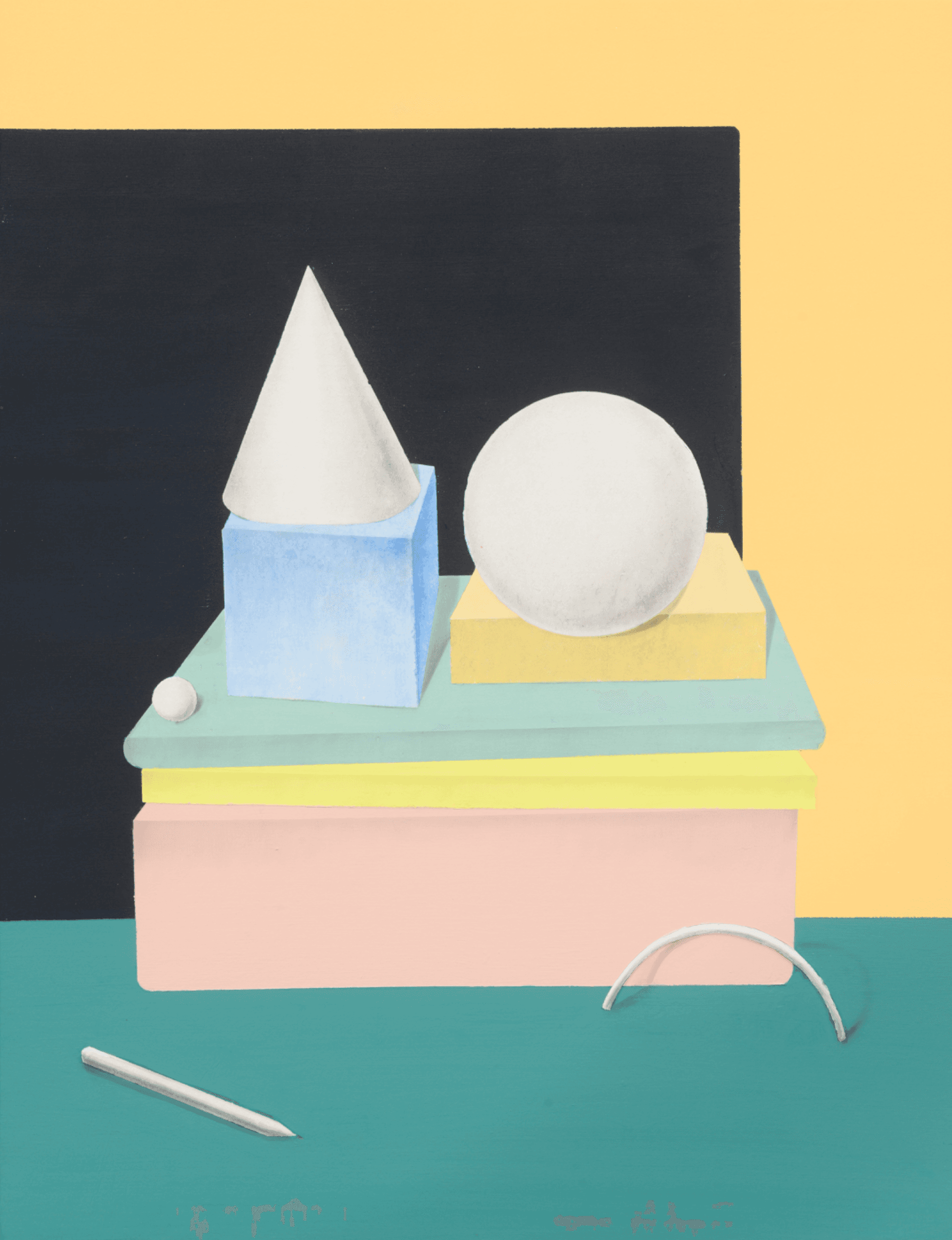 Play in the blue room #6, 장지에 흑연가루, 안료 2026 - 정서온