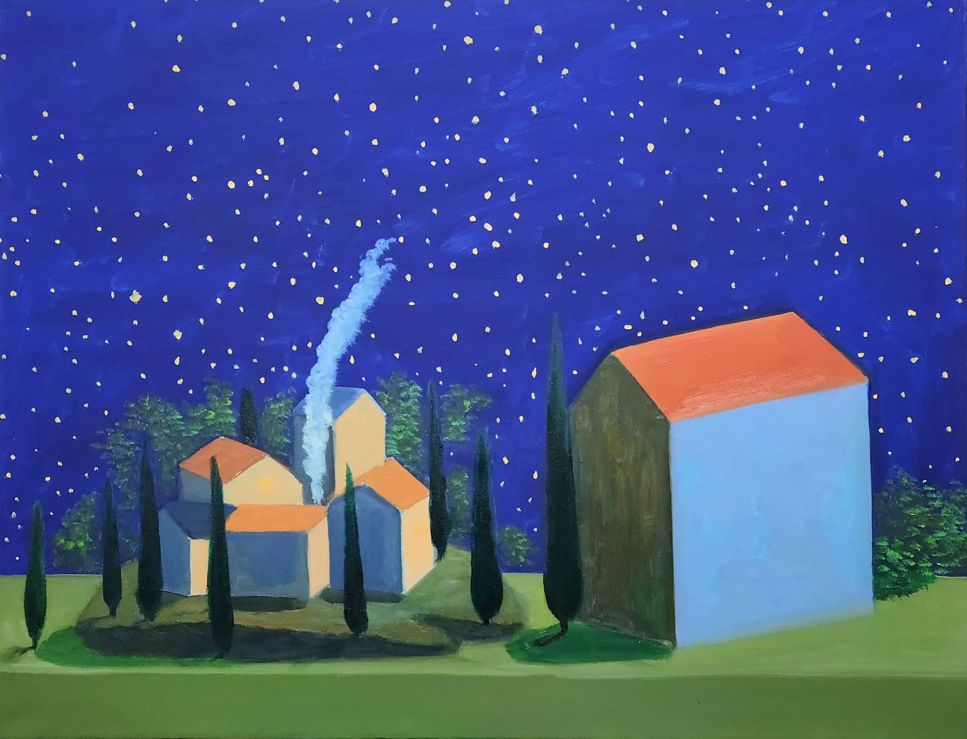 별밤2, oil on canvas 2026 - 장일권