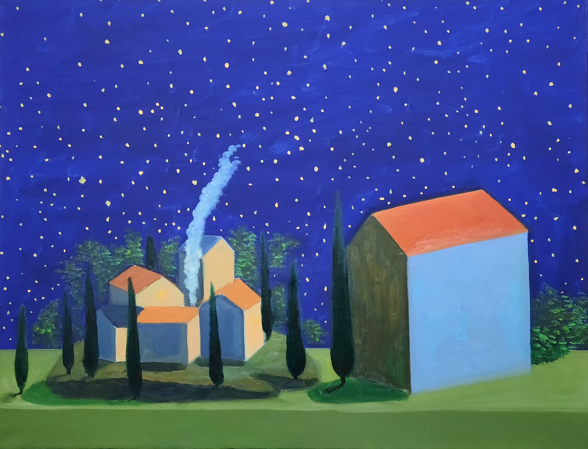 별밤2, oil on canvas 2026 - 장일권