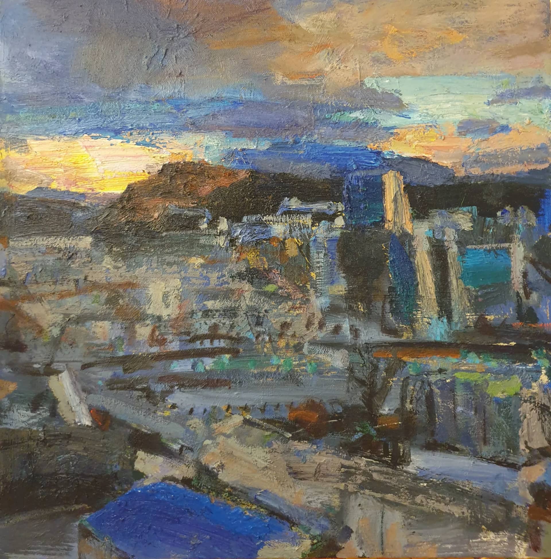 전일빌딩에서무등, Oil on canvas - 박성완