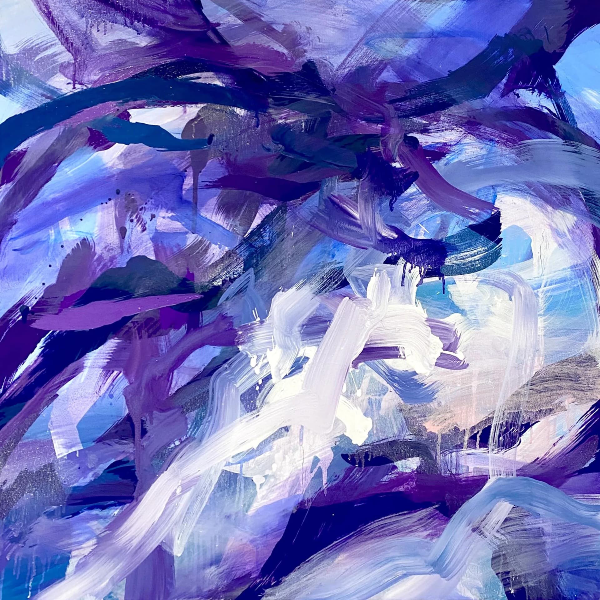 Dispersing 3, Oil on canvas - Kim Reisi