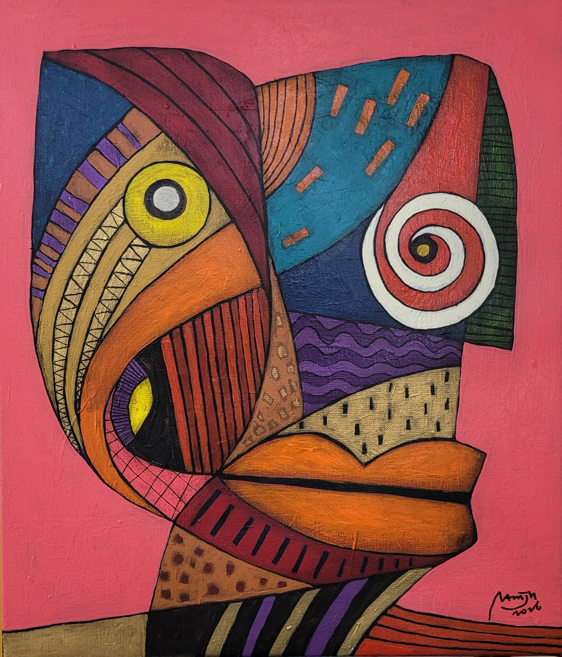 Life, On Its Contradictions, acrylic on canvas - Nam, Jin Hyun