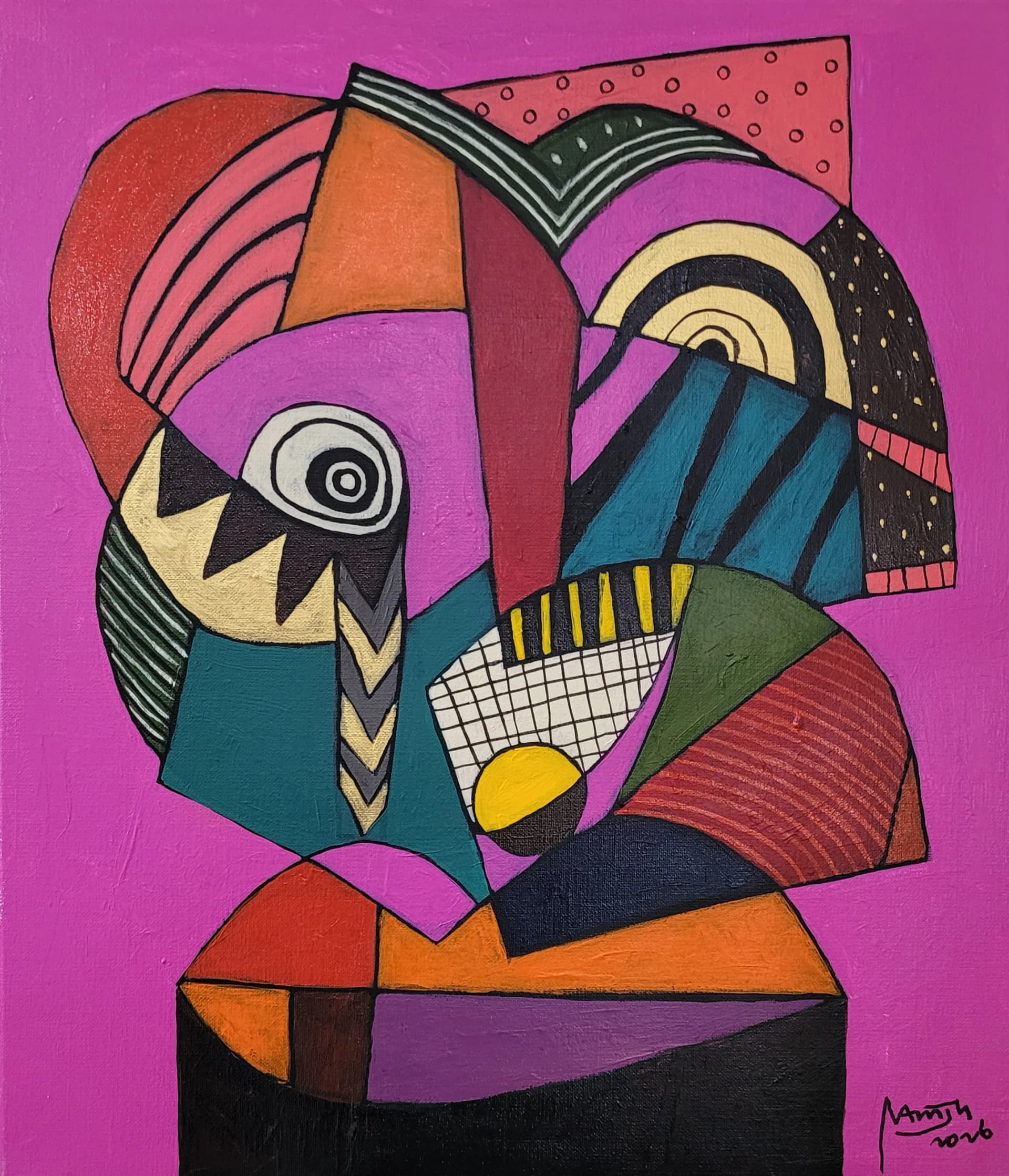 Life, On Its Verdant Dreams, acrylic on canvas - Nam, Jin Hyun